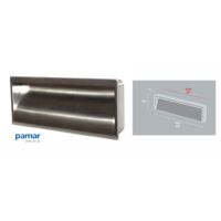 GES311- APPLIQUE 1 LUCE ATTACCO E27 IP4 COLORE GRIGIO ALLUMINIO L.25XH.10,8CM