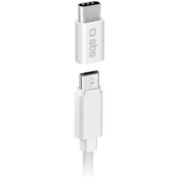 SBS Adattatore Micro Usb Femmina A Type-C Maschio Per Caricabatterie