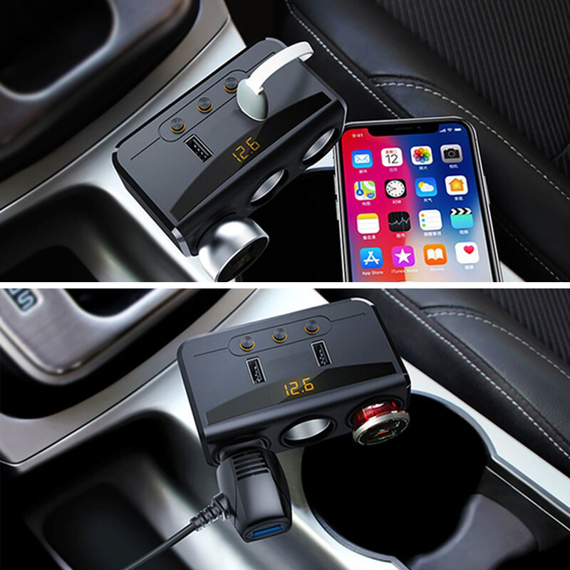FLK Premium magnetische Handyhalterung Silber Smartphone Auto