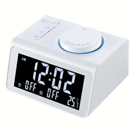 Radio-Digitaluhr, Temperatur, elektronische Uhr, Stummschaltung