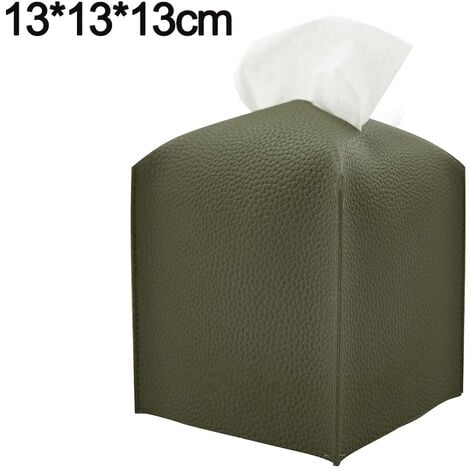 2 Taschentuch-Aufbewahrungstaschen aus PU-Leder. Einfache und modische  Taschentuchtaschen für den Haushalt, grün