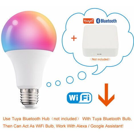 Intelligente Glühbirnen, über Bluetooth verbundene LED-Leuchten, mehrfarbig  und warm bis kaltweiß, kein Hub erforderlich, 4er