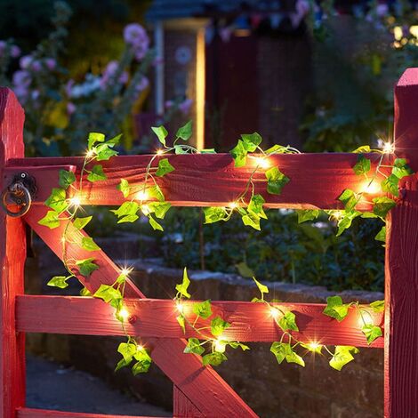 Künstliche Solar-LED-Lichterkette, 2m, 20 LEDs, für Party, Hochzeit, Garten,  Zimmer, style2