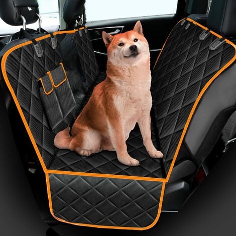 Autositzbezug für Hunde, Rücksitzschutz, wasserdichter, rutschfester  Rücksitzschutz mit Fenster und Tasche, 146 x 137 cm