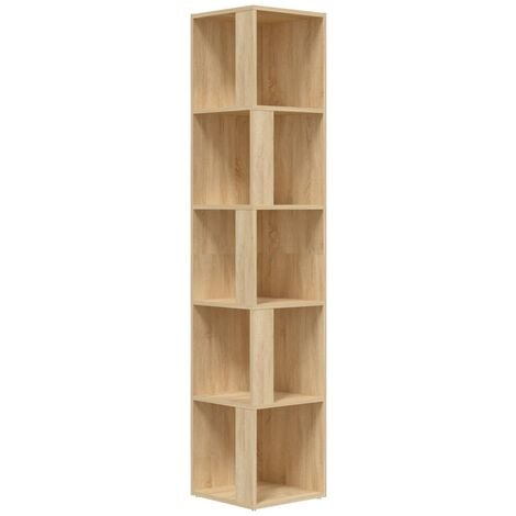 Eckregal Sonoma Eiche 32x32cm - Wandregal Holz Dekor Made In Germany