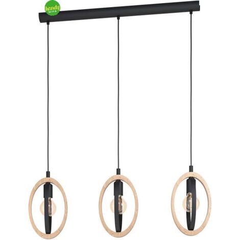 Lampada led a sospensione Eglo basildon 3 e27 nero