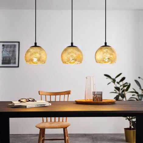 Lampadario Contemporaneo Albaraccin 3 Luci Metallo Nero