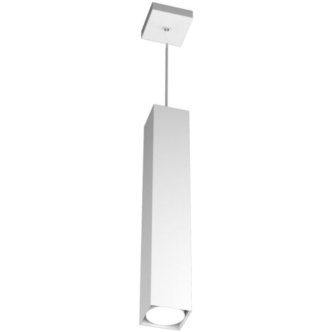 Sospensione Moderna Plate Metallo Bianco 1 Luce Gx53 50Cm (1/4)