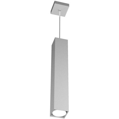 Sospensione Moderna Plate Metallo Grigio 1 Luce Gx53 50Cm (1/4)
