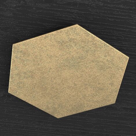 Plafoniera Industrial-Minimal Decorativa Hexagon Metallo Foglia Oro