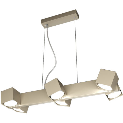 Sospensione Moderna Rotation Metallo Sabbia 6 Luci Gx53 (1/4)