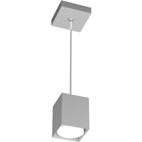 Sospensione Moderna Plate Metallo Grigio 1 Luce Gx53 10Cm (1/4)