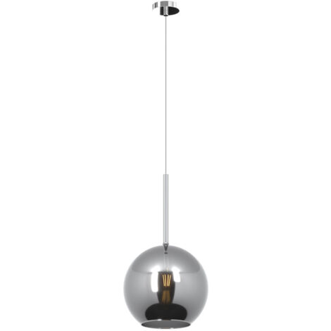 Sospensione Contemporanea Future Metallo Cromo Vetro Cromo 1 Luce E27 D.25Cm (1/3)