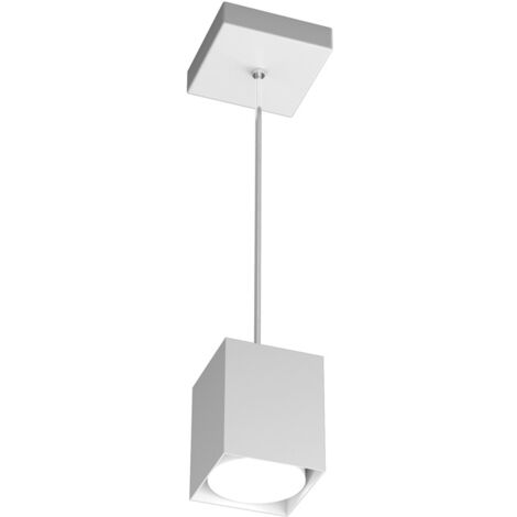 Sospensione Moderna Plate Metallo Bianco 1 Luce Gx53 10Cm (1/4)