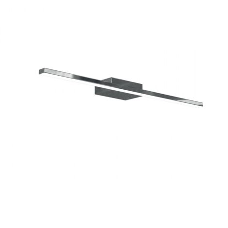 Applique Moderna Line Metallo Cromo Diffusore Acrilico B Led 11,2W Calda 70Cm (1/4)