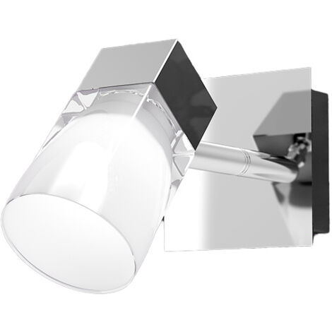 Applique Contemporanea Wood Metallo Foglia Argento Vetro Bianco 1 Luce G9