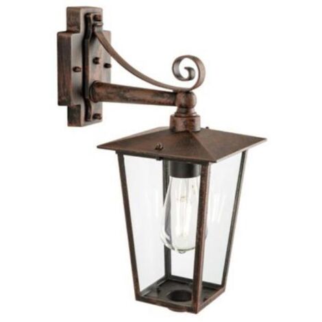 Applique Lato Basso Contemporanea Ribot Alluminio Ruggine 1 Luce E27 (1/5)