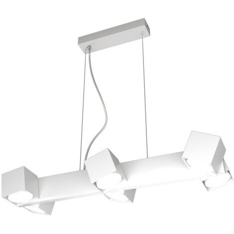 Sospensione Moderna Rotation Metallo Bianco 6 Luci Gx53 (1/4)