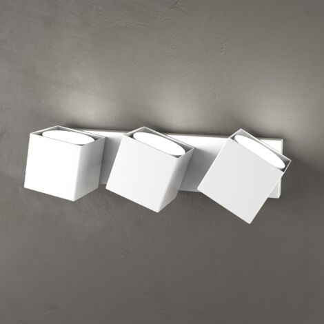 Applique Moderna Rotation Metallo Bianco 3 Luci Gx53 (1/4)