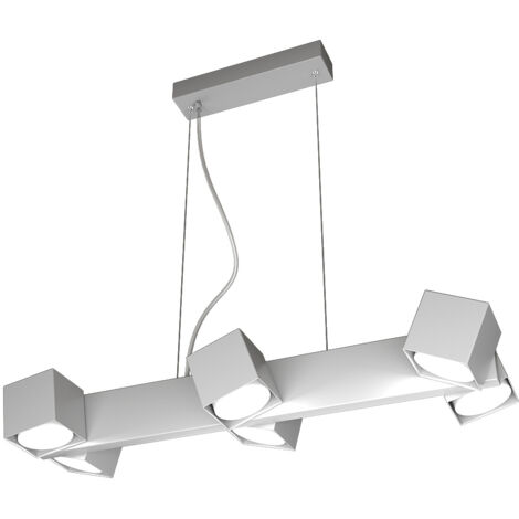 Sospensione Moderna Rotation Metallo Grigio 6 Luci Gx53 (1/4)