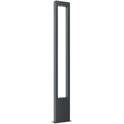 Lampione Per Esterno Moderno Metallo Grafite Luce Led 20W Ip65 (1/5)