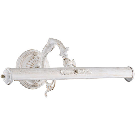 Applique Da Parete Classico Picasso Metallo Bianco 2 Luci E14 25W