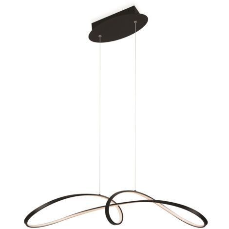 Maytoni Curve Moderna plafoniera LED a sospensione integrata nera 4000K (1/5)