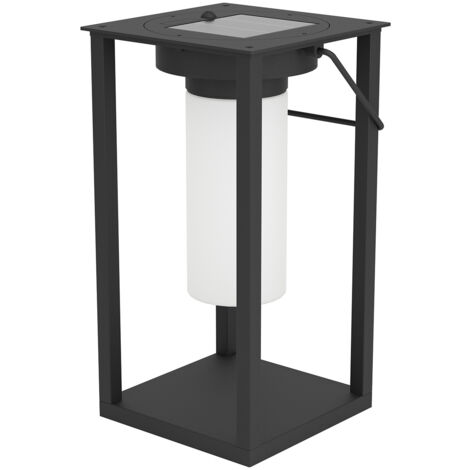 Luce Solare Esterno Contemporanea Usigni Policarbonato Nero E Bianco Led