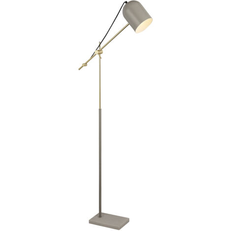 Piantana Contemporaneo Odissea Acciaio Grigio Oro 1 Luce E27 (1/3)