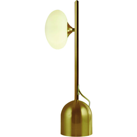 Lampada Da Scrivania Contemporanea Ciottolo Acciaio Oro 1 Luce G9 (1/5)