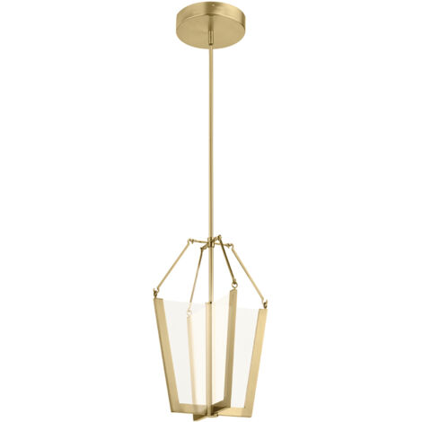 Elstead Kichler Calters Plafoniera a sospensione a LED integrata Oro champagne, 3000K (1/5)