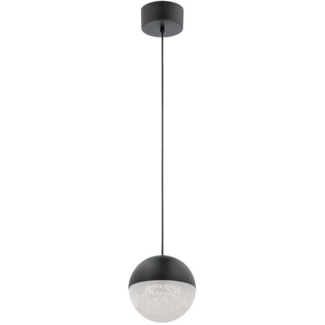 Elstead Kichler Moonlit Plafoniera a sospensione sferica a LED integrata Nero opaco, 3000K (1/5)