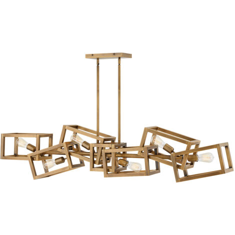 Ensemble Pendente Hinkley Fredrick Ramond a 6 luci in bronzo spazzolato