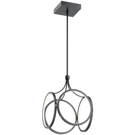 Elstead Kichler Ciri Plafoniera a sospensione LED integrata Nero opaco, 3000K (1/5)