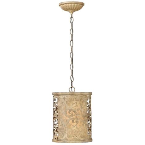 Elstead Carabel - Mini Sospensione Soffitto 1 Luce Champagne Spazzolato, E27 (1/4)