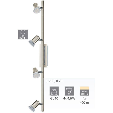 Plafoniera LED soggiorno spot faretto illuminazione corridoio luce regolabile Eglo 90917 (1/5)