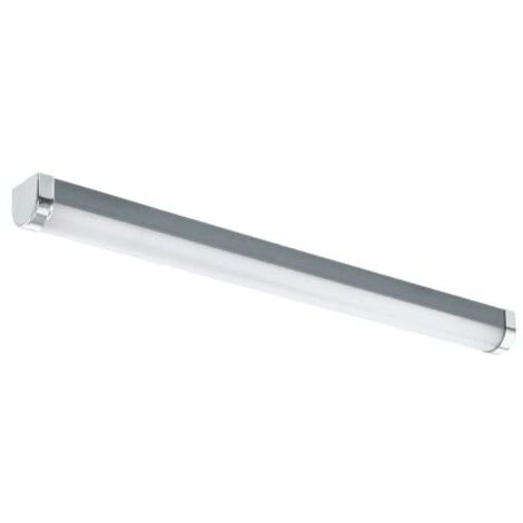 Eglo lampada a specchio a Led Tragacete 1, a luce singola in plastica, illuminazione da bagno, in metallo, resistente all'umidità, IP 44, L: 60 cm