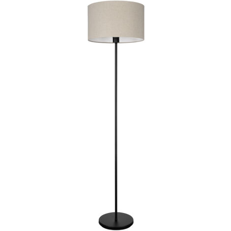 Piantana Moderna Feniglia Acciaio Nero 1 Luce E27
