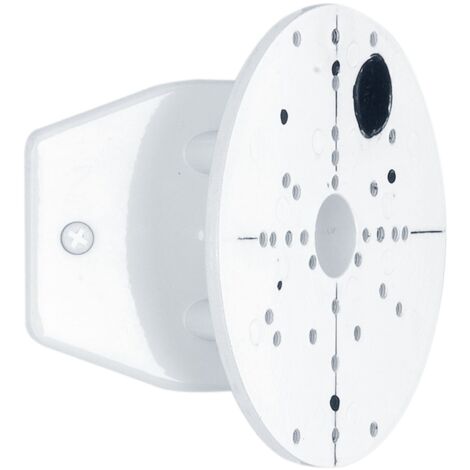 Eglo Attacco angolare per faretto esterno, staffa angolare in acciaio per lampade da esterno, bianco, diametro 11,2 cm (1/5)