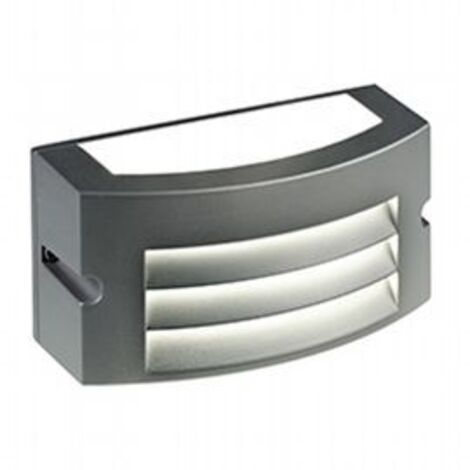 Applique Esterno Alluminio Grigio Led 10 W 700 Lm 3000K Kube (1/5)
