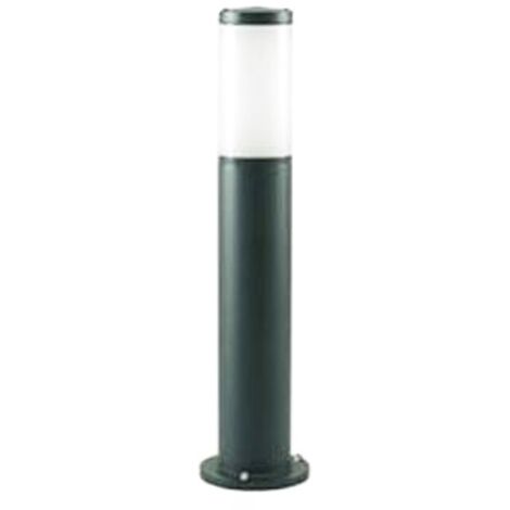 Palo Basso Esterno Moderno H55Cm Fidel Alluminio E Termoplastica Nero 1 Luce E27