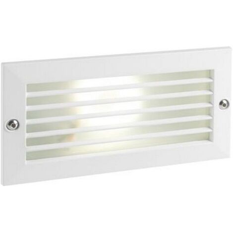 Segnapasso Esterno Incasso Chiuso Escape Alluminio E Vetro Bianco Led 10W 4000K