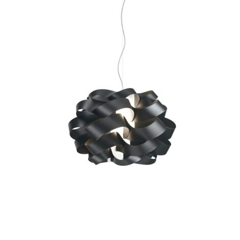Lampadario Moderno Cloud Polilux ® Nero E Metallo Cromo 2 Luci E27 (1/2)