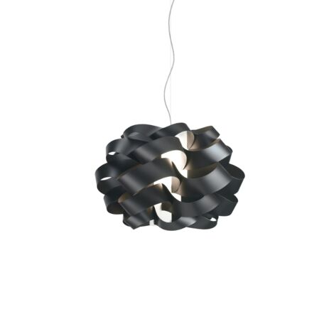 Lampadario Moderno Cloud Polilux ® Nero E Metallo Cromo 5 Luci E27 (1/2)