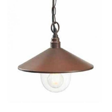 lampada a sospensione "spectre" corten, e27