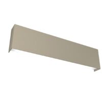 Applique Moderna Rettangolare Wally Metallo Sabbia 1 Luce 2G11 49Cm
