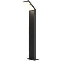 Lampada Da Terra Moderna Da Esterno Alluminio Nero Luce Led 12W Ip54
