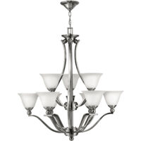 Elstead Bolla - Lampadario a 9 luci multibraccio finitura nichel spazzolato, attacco E27