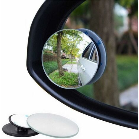 Weitwinkel-Rückspiegel, 2er-Pack HD-Auto-Rückspiegel 360 runde Auto-Rückspiegel,  verstellbarer Weitwinkel-Toter-Winkel-Spiegel