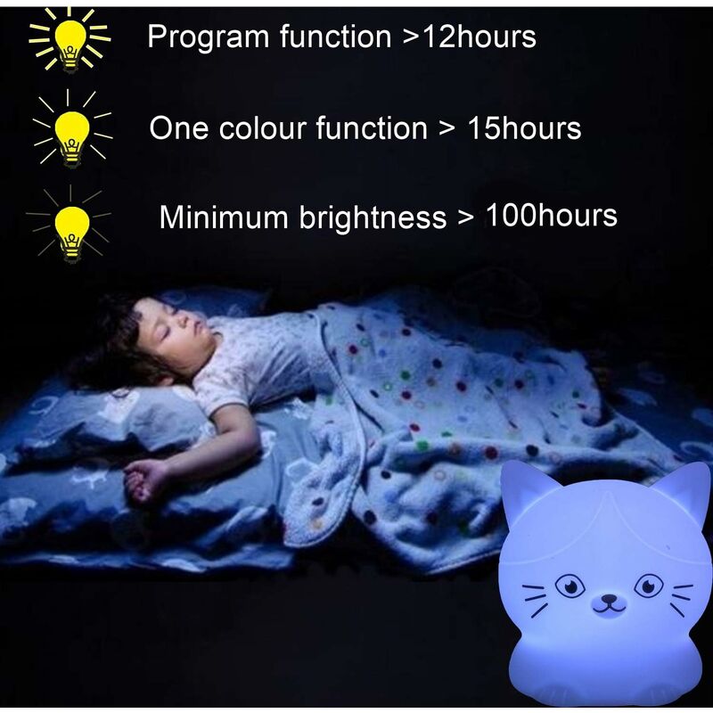 Luz nocturna para niños pequeños, luz de pulpo de silicona para